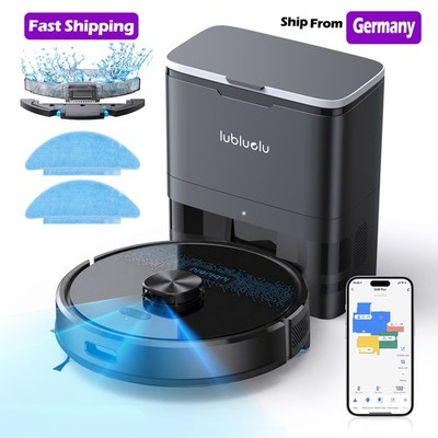Lubluelu SL60 Plus 6500pa Robot Vacuum Self Emptying, Hands-free Up to 60 Days