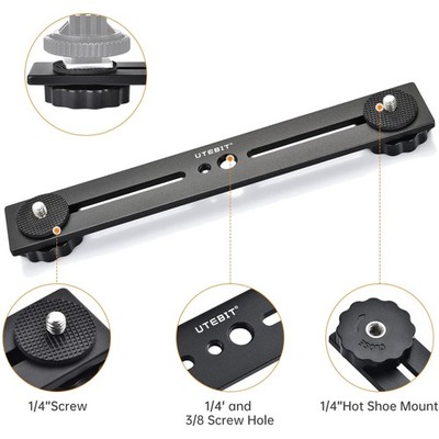 Multi-functional Dual Camera Mount Flash Bracket