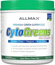 ALLMAX Naturals CytoGreens Super Greens Powder, Premium Green Superfood with G