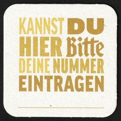 Bierdeckel | Bitburger Pilsener | Bitte schmecken lassen - Kannst du hier Bitte