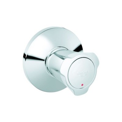 Grohe Costa Unterputzventil 19855001 chrom, Markierung rot, mit Schubrosette