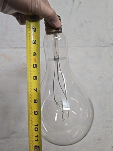 Vintage Large Industrial Light Bulb 750 W Incandescent High Power 125V 13" 
