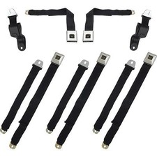 1967 Camarofirebird Retractable Seat Belt Set Deluxe Interior Gold Starburst