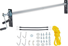 Hand Crank Tarp Roller Kit, 64" to 104" Wide, Aluminum Alloy, Manual Cab Level D