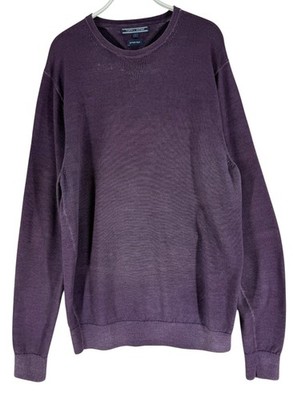 Tommy Hilfiger Herren Kleidungsstück Gefärbt 100% Wollpullover Größe L