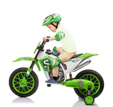 TOBBI Electric Motorcycle for Kids 12V Dirt Bike Ride on Toy Battery Motorbike
