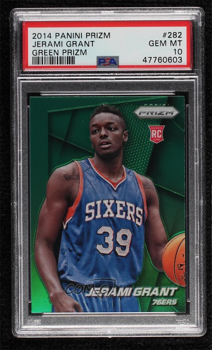 2014-15 Panini Prizm Green Prizm Jerami Grant #282 PSA 10 GEM MT Rookie RC g6p