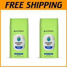 All-Natural Dog  Cat Grooming Wipes - Removes Dirt  Moisturizes - 100 Count