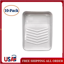 9 in Plastic Tray Liner 10-Pack Disposable Paint Rolller Tray Liners Fits 1-Qt T