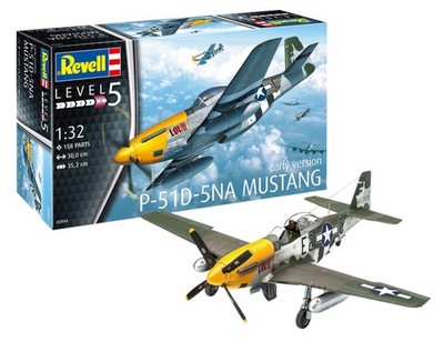 Revell 3944 P-51D-5NA Mustang (early version) 108411  Plastic Bausatz NEW in OVP
