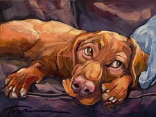 Beauty Rest Art Print by CR Townsend 14 x 11" Paper Size New Unframed