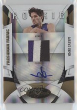 2009 Certified Freshman Fabric Signatures Mirror Gold 3/25 Omri Casspi #190 oh4