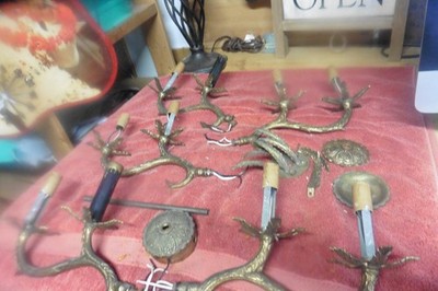 Vintage Solid Brass Lamps lighting parts Chandelier