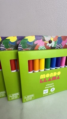 Mondo Llama Classic Markers 10 Count Broad Tip Multicolor Non-Toxic - Image 1 of 4