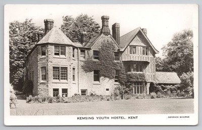 Kemsing Jugendherberge YHA Kent RPPC Echtfoto Postkarte von Derrick Boorne ca. 1950er