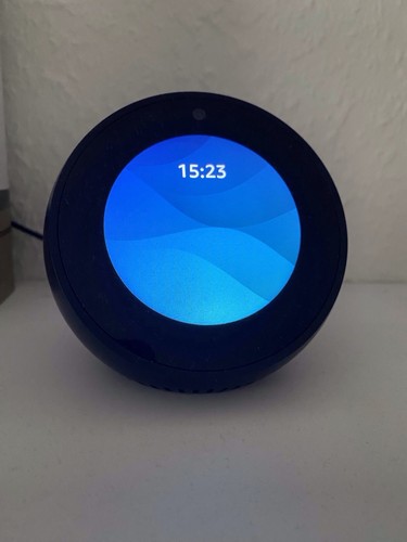 Amazon Echo Spot Intelligenter Lautsprecher Bildschirm mit Alexa, Wecker schwarz