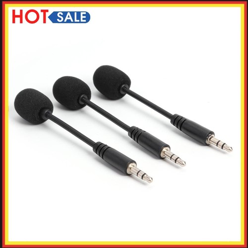 3x Mini 3.5mm Jack Flexible Capacitance Microphone Mic for Phone Notebook PC