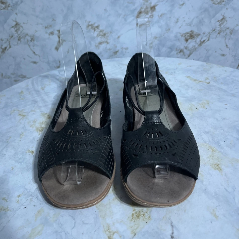 Earth Nauset Women's Size 7M Shoes Black Brown Comfort Open Toe Fashion Sandals - Image 3 of 4