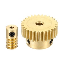 Worm Gear Set 0.5 Module 1:30 Reduction Rate(Gear-3mm Bore, Rod 2mm Bore)