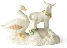 Lenox 894083 First Blessing Lambs & Goose Figurine
