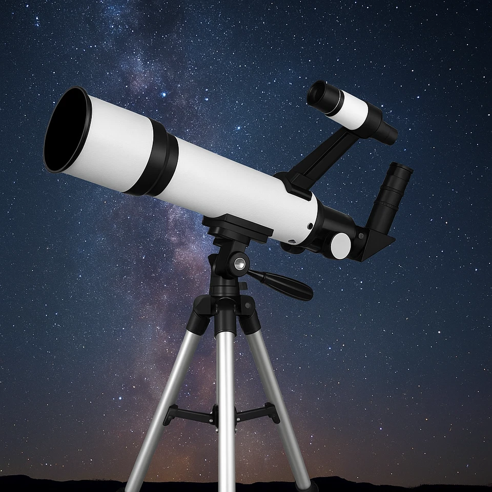 Hexeum 80/600 Astronomical Refractor Telescope 80mm Aperture w/ AZ Tripod & Phon - Image 3 of 3