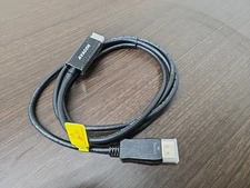 AVACON 4K DISPLAYPORT TO HDMI 6 FEET GOLD-PLATED CABLE UNI-DIRECTIONAL DP 1.2