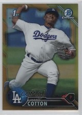 2016 Bowman Chrome Prospects Gold Refractor 18/50 Jharel Cotton #BCP26 0o9