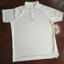 NWT Oakley Hydrolix Golf Casual Polo Shirt Men  s Size Large White