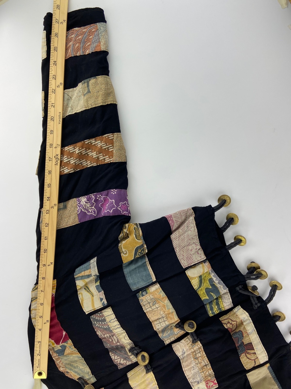 VTG 1980s CACHE Patchwork Cropped Jacket SZ  S Go… - image 9