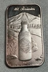 Mt Rainer Coca Cola 75th Anniversary 1 Troy Oz Silver Bar .999 fine