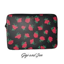 Kate Spade Madison Rose Toss Printed Laptop Sleeve fits up to 15" Laptop / table