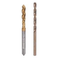 M4x0.7 Spiral Flute Tap 3.3mm Drill Bit Cobalt High Speed Steel Titanium Plated