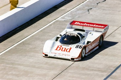 Jochen Mass Bobby Rahal Bayside Disposal Racing Porsche 962 during- Old Photo 1