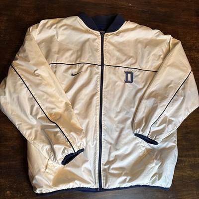Nike VTG Dallas Cowboys XXL Reversible Fleece Bomber White/Blue Jacket