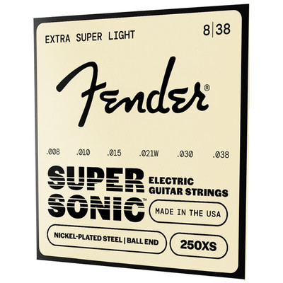 Fender Super 250's Nickel-Plated Steel Electric Guitar Strings   250XS   8-38
