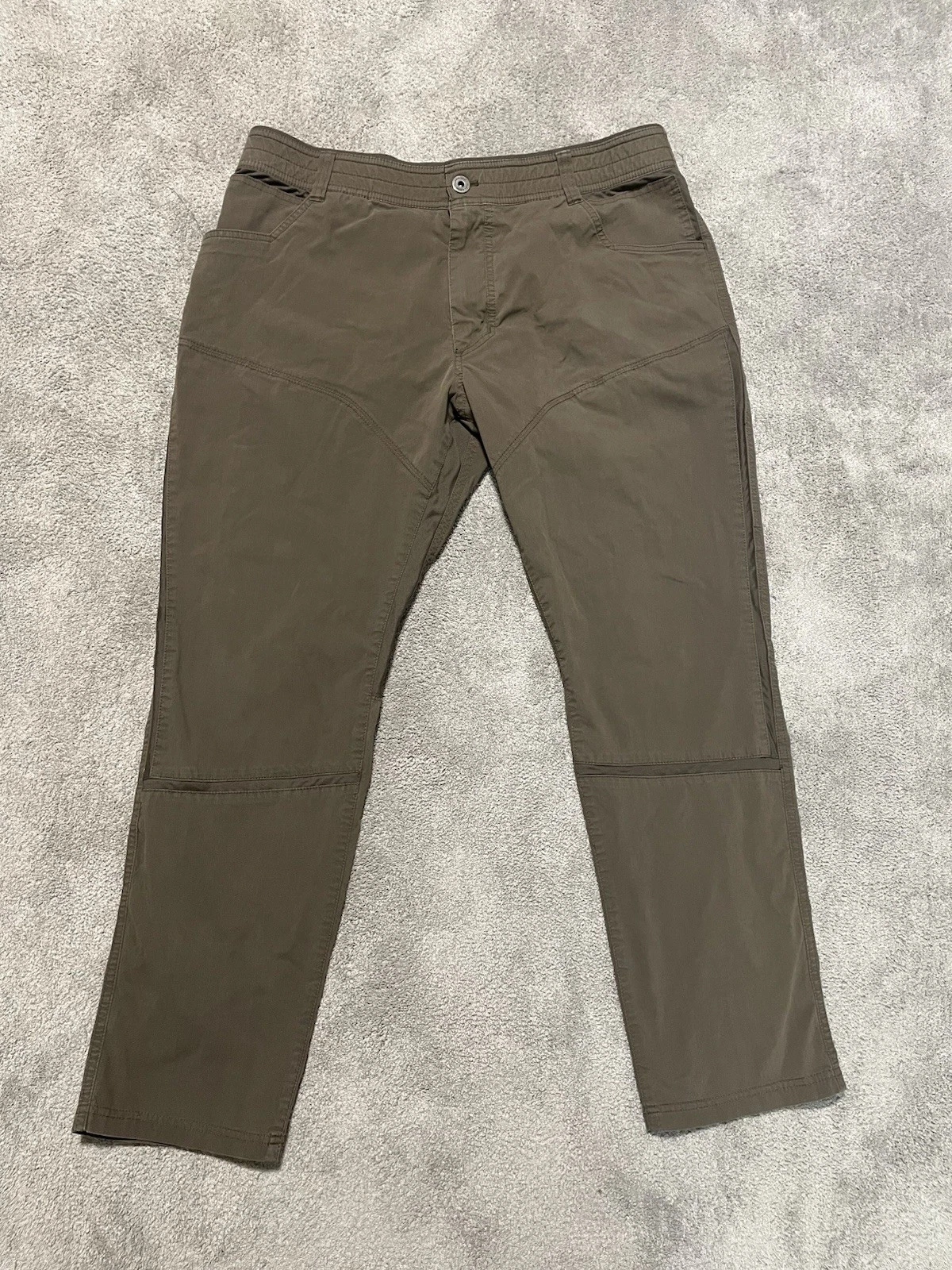 KUHL Rydr Hiking Pants 36 X 28 Stretchy Green Outdoor Hiking