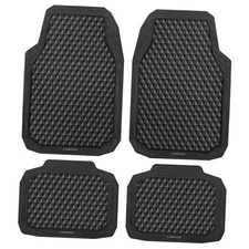 Car Mats, All-Weather Floor Mats Durable Anti-Slip 3D Full Set Black Rubber