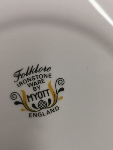 Folklore Myott Ironstone Ware Side Plate 13cm x 1 - Picture 5 of 5
