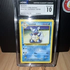 1999 Pokemon German Base Set 1st Edition Wartortle Schillok #42 CGC 10 GEM MINT