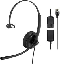 Yealink Wired Phone Headsets for Office Phones YHS34 QD to RJ9, Mono-Single