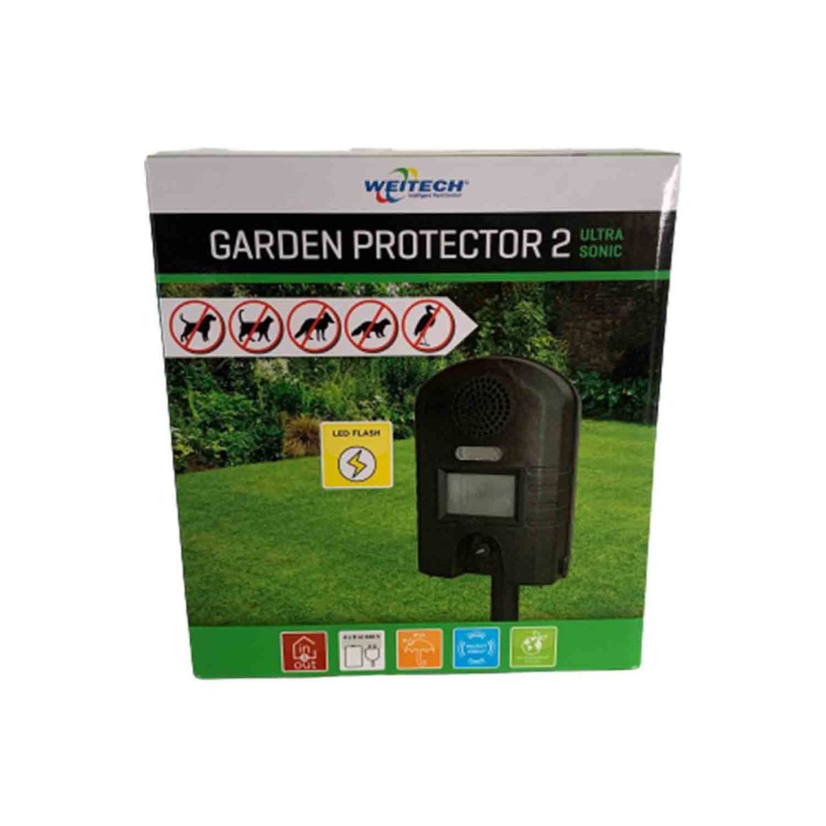 Répulsif chats et chiens Garden Protector 2 à ultrasons pour jardin