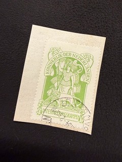 Netherlands 1916 Internment stamp IN2 Used Cut Reproduction Stamp sv