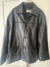 Vintage 60s Bomber Style Leather Jacket Large