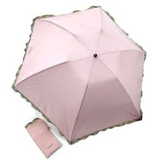 BURBERRY Folding Umbrella Length 55cm Diameter 95cm Light Pink