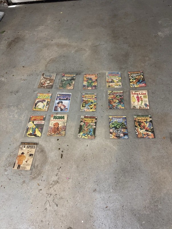 Vintage Comic Book Lot 1970s 1980s Bronze Age 16 Books Marvel DC