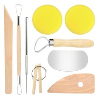 9-Teiliges Ton-Modellierwerkzeug-Set - Einfach Zu Verwendende Trimm- Und Sc2379
