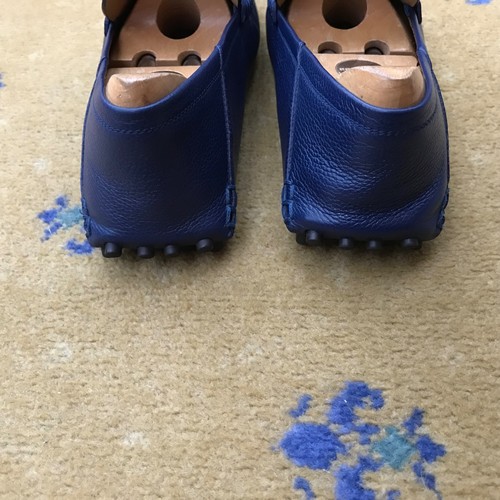Louis Vuitton Halbschuhe Schuhe Hockenheim Blau Leder Fahrer Herren UK 8 US 9 EU 42 - Bild 8 von 15