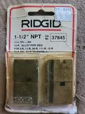RIDGID 37835.  1-1/2" Alloy RH NPT Pipe Cutting Dies
