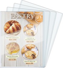 Rigid Print Protectors 4 Pack 8.5 x 11'' Plastic Rigid Paper Page Protectors