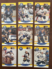 1990  Pro Set Hockey    Buffalo Sabres   Lot of  9 cards...  No duplicates